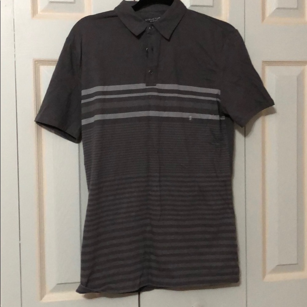 Striped button down shirt